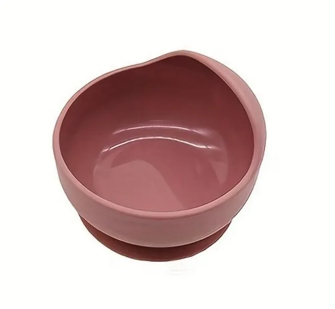 Детская силиконовая посуда Набор детской силиконовой посуды для первого прикорма на присосках. Розовый цвет Киев - изображение 3