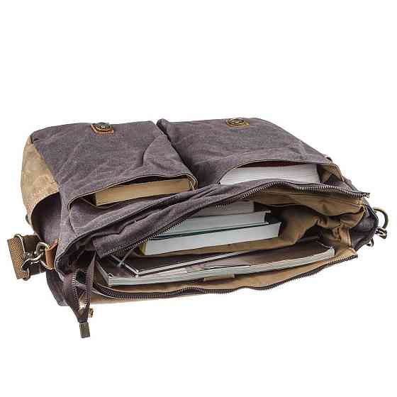 Сумка текстильная Vintage 20059 Серая Киев