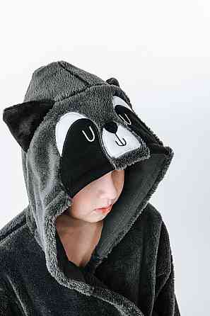 Халат детский, теплый Енот, топ Крохатушка одяг Киев