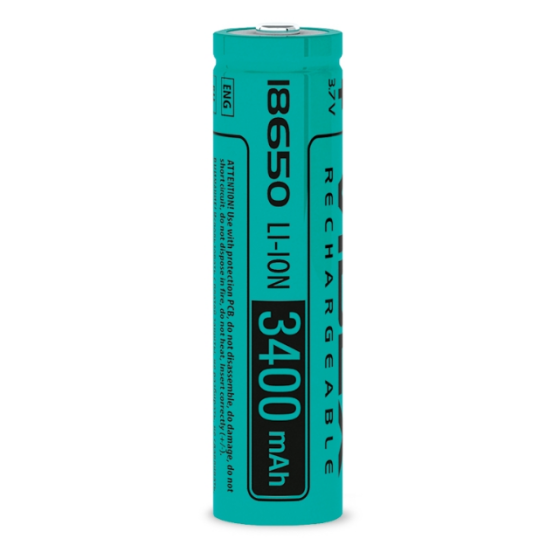 Акумулятор 18650 Li-lon 3400mAh без захисту (бл-1шт) Videx Житомир