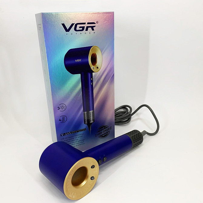Профессиональный фен для укладки волос с насадкой VGR, Фен для красивой укладки волос IS-63 Львов - изображение 9