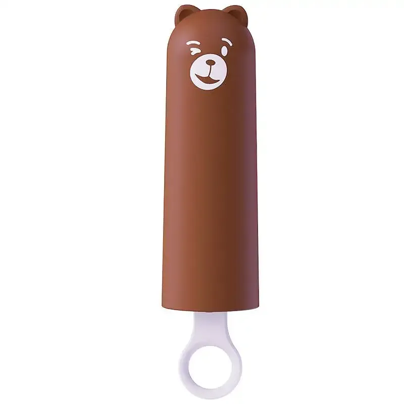 Вібратор CuteVibe Teddy Brown (Pink Dildo), реалістичний вібратор під виглядом морозива Львів - фото 1