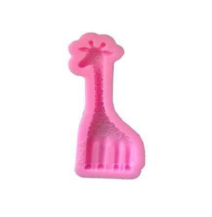 Молд силиконовый Жираф 46 на 120 мм розовый Киев