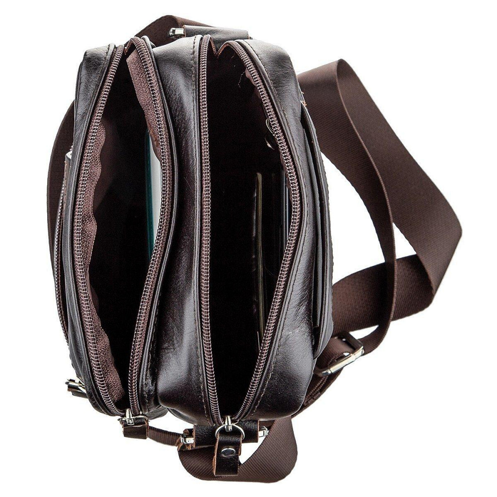 Сумка мужская Коричневая (SHVIGEL) Киев - изображение 10