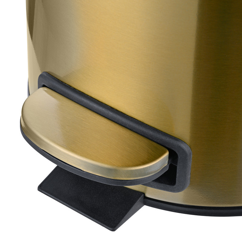 Відро для сміття з плавним закриттям кругле Mixxus Ellipse-TC0205 Brushed Gold 5л (колір матове золото) (MI8400)   ( 27406 ) Харьков - изображение 12