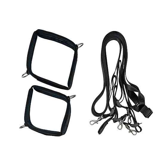 Розтяжка на ліжко Punishment - 5-Piece Bed Restraint Kit - Black Sex Aura Київ