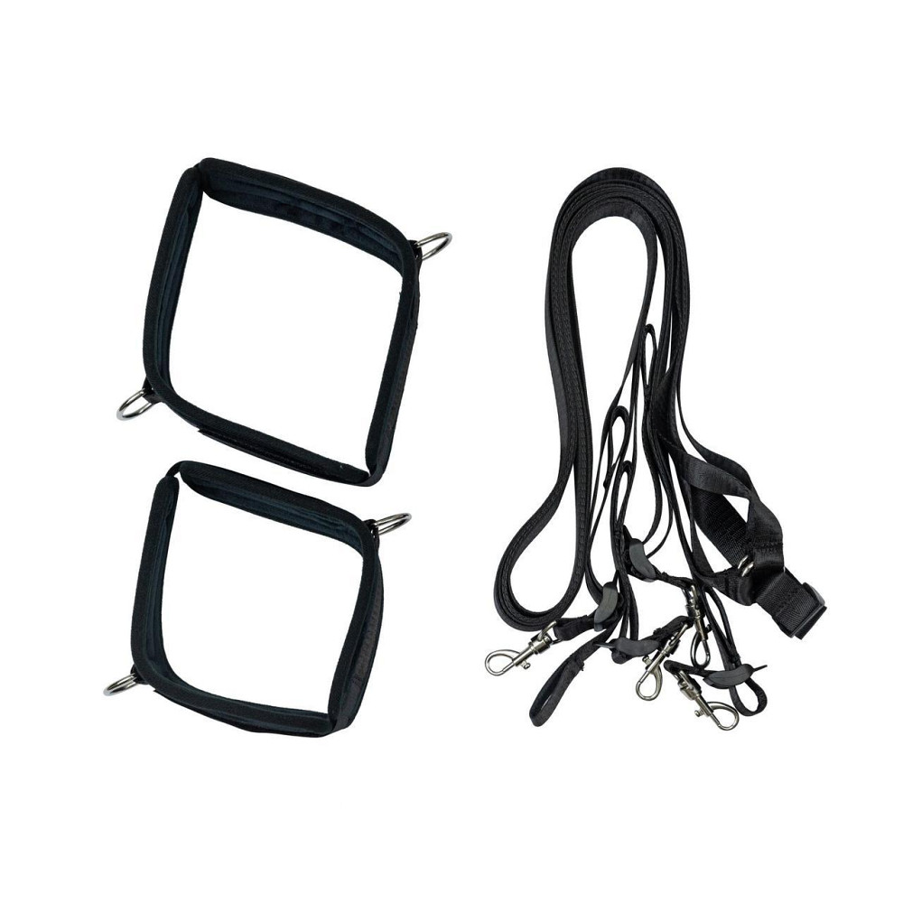 Розтяжка на ліжко Punishment - 5-Piece Bed Restraint Kit - Black Sex Aura Київ - фото 3