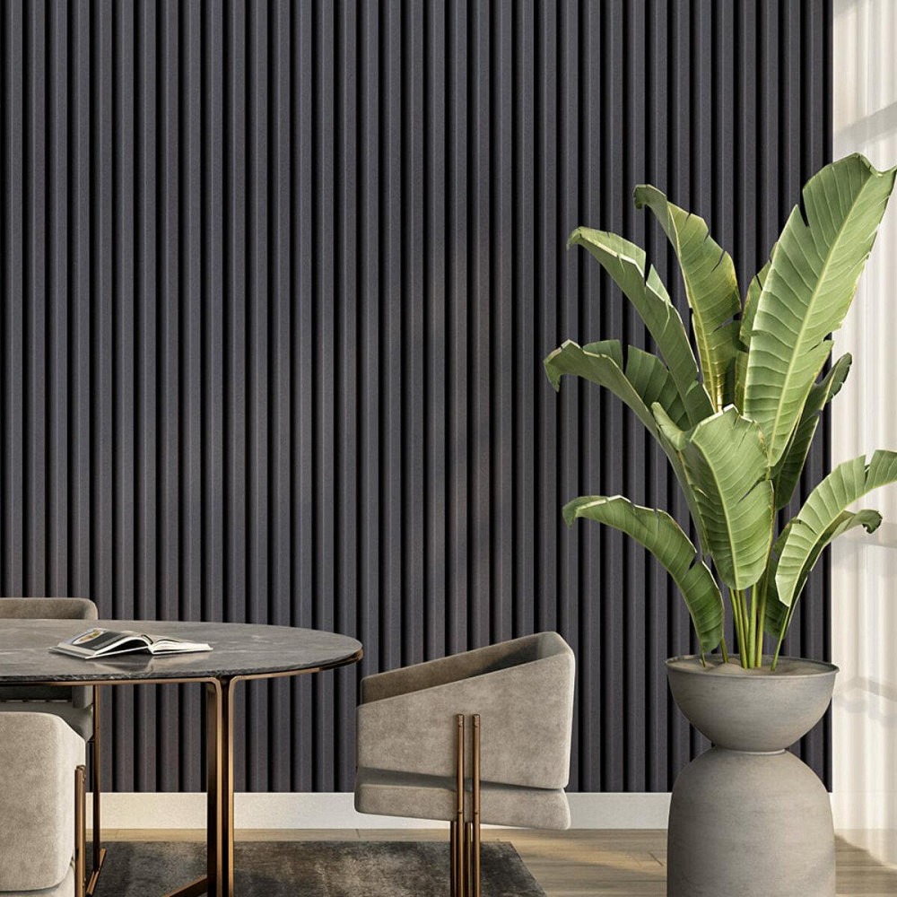 Рейка декоративна WPC стінова 3000х160х23мм Чорна SW-00001861 Київ - фото 7