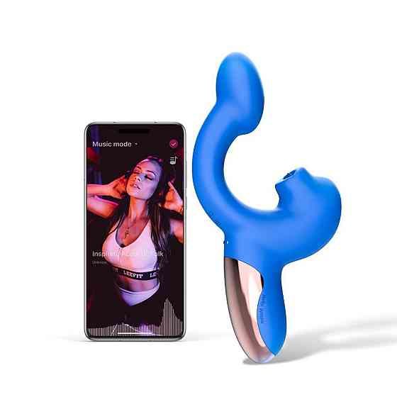 Смарт-вібратор Magic Motion Ponder Blue, подвійна стимуляція, віброяйце+язичок для клітора Sex Aura Київ