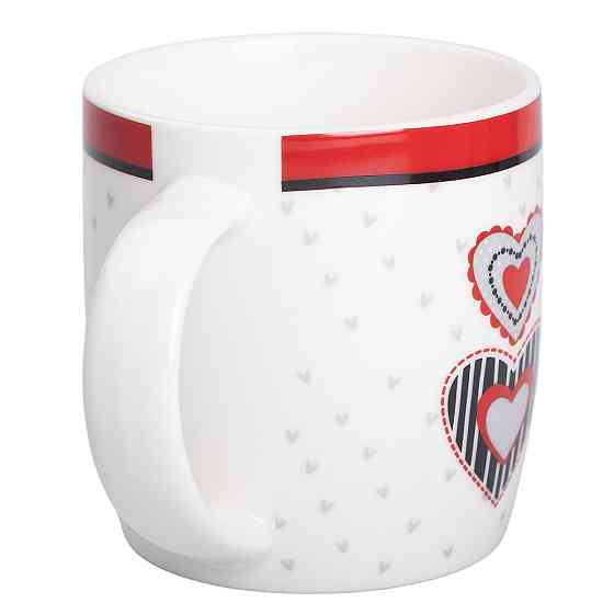 Liling Rongxiang Ceramic Чашка порцелянова 400 (мл) із сердечками для чаю та кави Lugi RX-N2401 Коломыя