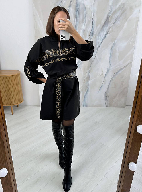 Жіноча сукня з леопардовими вставками тіар Одеса - фото 3