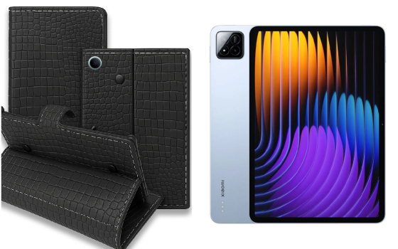 Книга-трансформер для планшета Xiaomi Pad 7, Xiaomi Pad 7 Pro, цвет Black Krokodil Black Киев