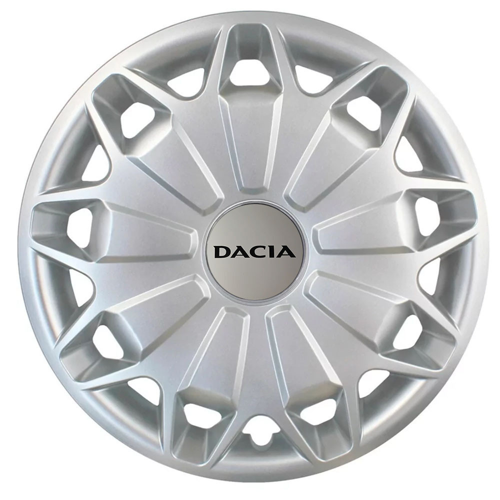 Автомобильные модельные колпаки R15 Dacia 338 4шт, SJS, серебряные Киев - изображение 1