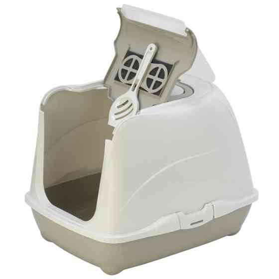 Moderna МОДЕРНА ФЛИП КЭТ закрытый туалет для кошек, с откидной крышкой, 50х39х37 см Киев