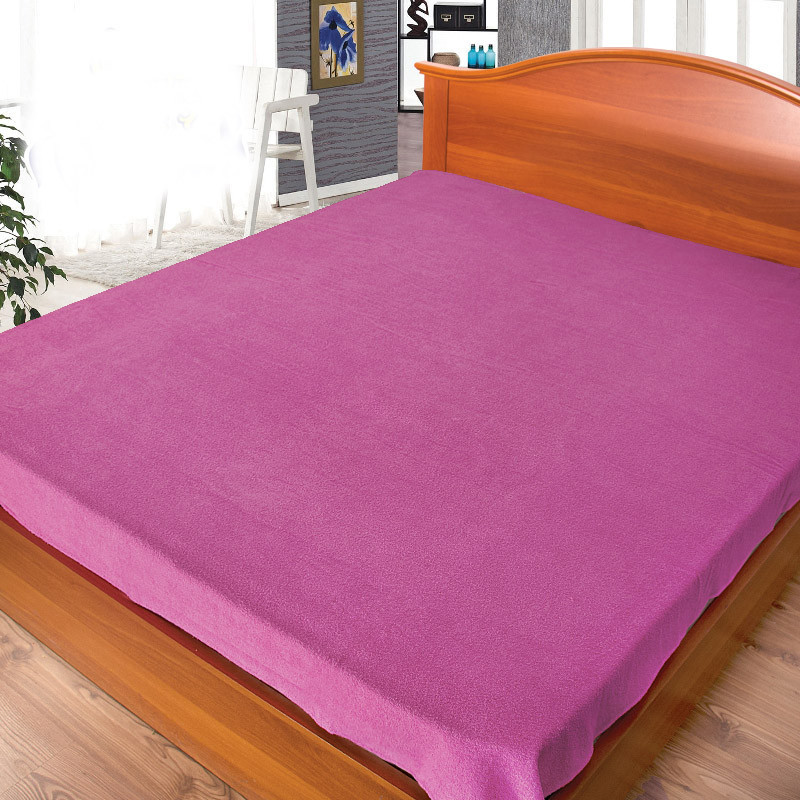 Простирадло махрове полуторне 200×140 бузкова Київ - фото 2