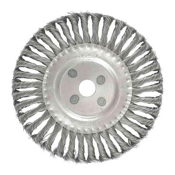 Щітка дискова MASTERTOOL з плетеного дроту Ø 200х22.2 мм 19-9020 Коломыя