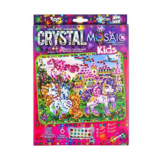 Набір креативної творчості "Kids Crystal Mosaic" CRMk-01-04, 6 форм елементів Вінниця