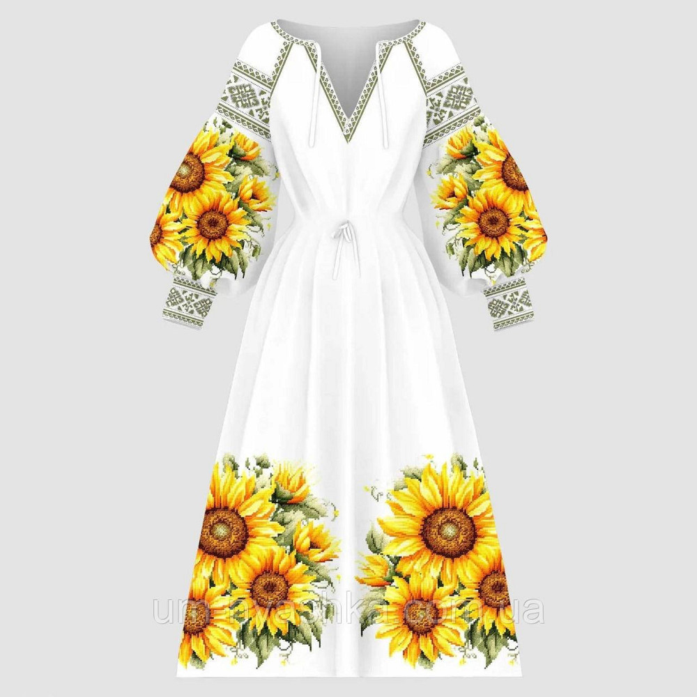 Жіноча сукня з узором Соняшники Кривий Ріг - фото 1