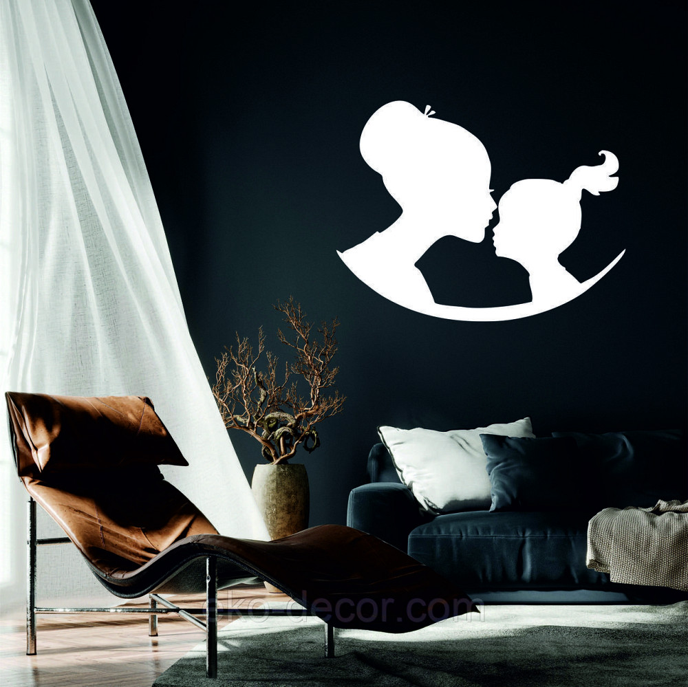 Декоративное настенное Панно «Мать и дитя», Декор на стену 90*68 см, Белый Киев - изображение 1