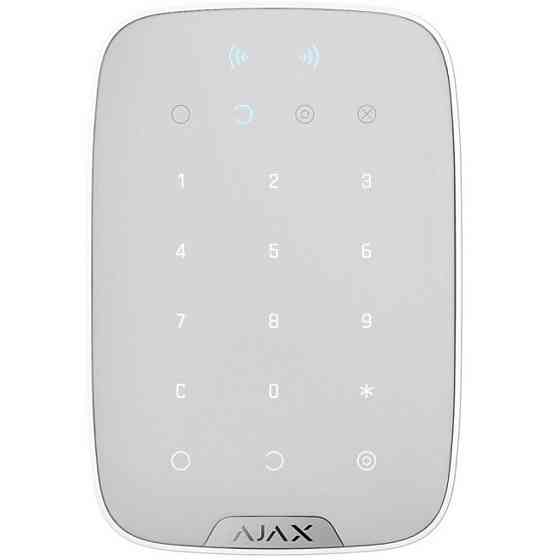 Бездротова сенсорна клавіатура Ajax KeyPad Plus white (26078.83.WH) Білий Харків