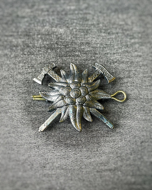 Кокарда Гірської піхоти Едельвейс/ Беретний знак Гірської піхоти металева Запоріжжя - фото 2