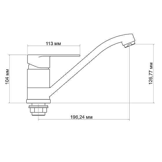 Смеситель для кухни Lidz Tani 003 (k40) LDTAN003CRM44968 Chrome Киев