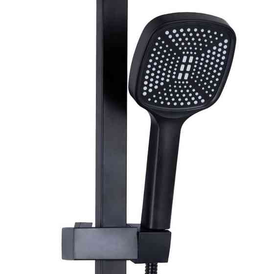 Душевая система с изливом Lidz Wawel 1030 на три потребителя (k35) LDWAW1030BLA45396 Black черная Киев