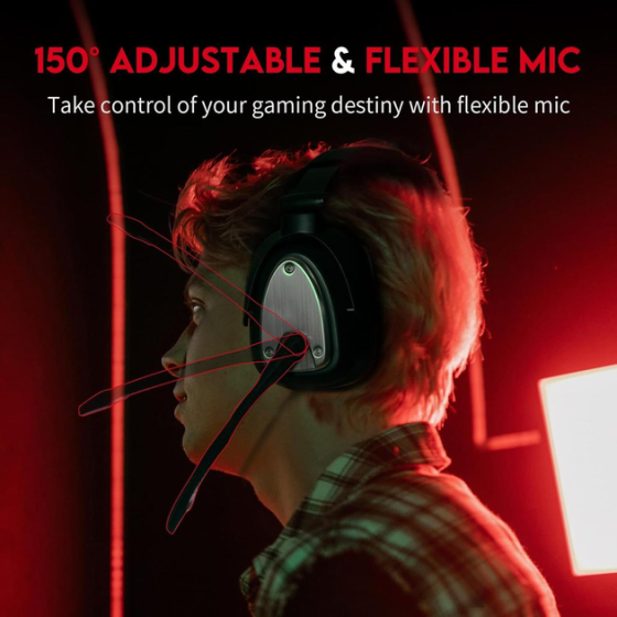 Бездротові ігрові навушники HUHD HW K5 для Xbox One/Series X/S: 2.4ГГц, HI-FI звук, мікрофон з шумозаглушенням Київ