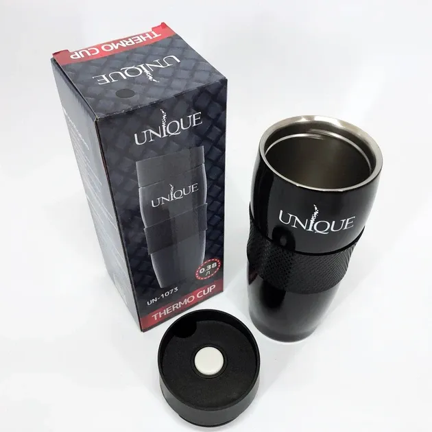 Термокружка UNIQUE UN-1073 380 мл из нержавеющей стали с двойными стенками и герметичной крышкой Одесса - изображение 10