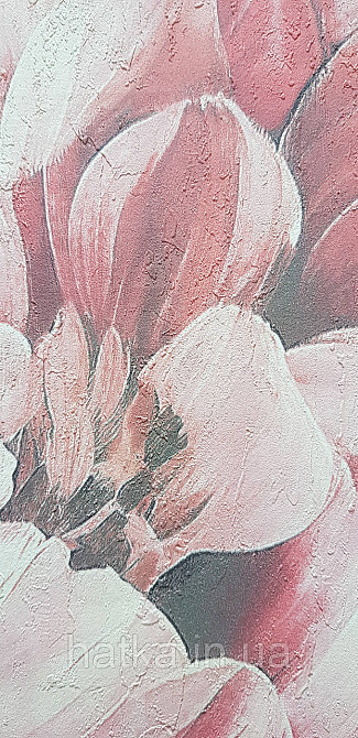 Шпалери вінілові на флізеліні Grandeco Anita 1,06х10 квіти півонії яскраво червоні Київ - фото 4