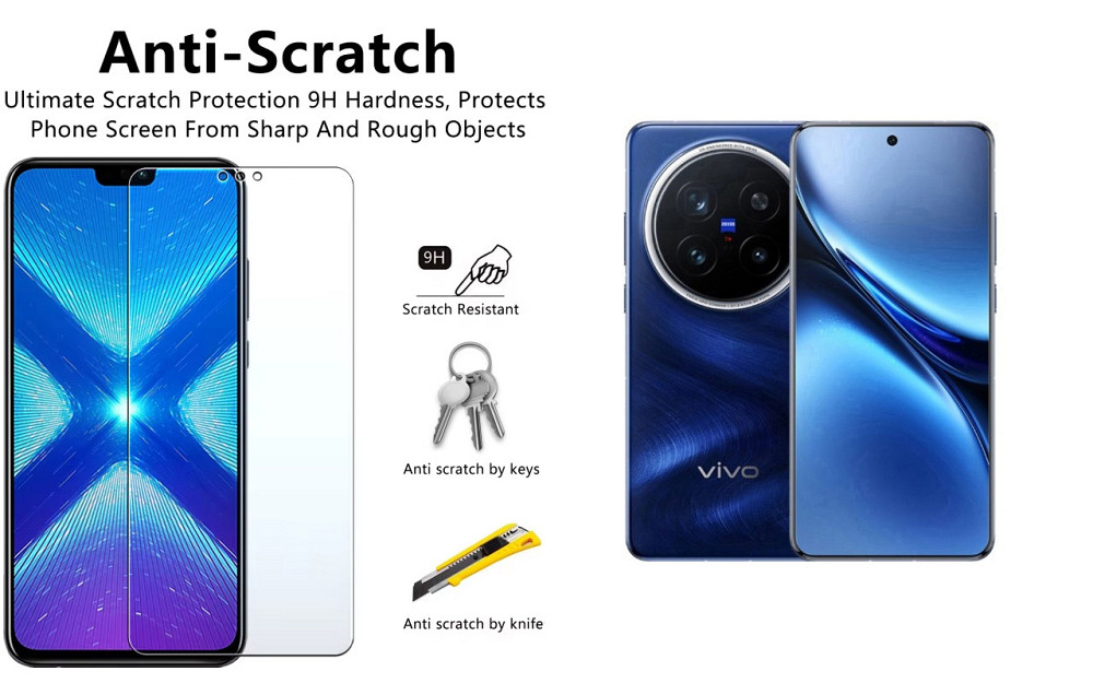 Захисне скло NeoGlass для vivo X200 Pro, X200 Pro mini – надпрозоре та стійке Київ - фото 1