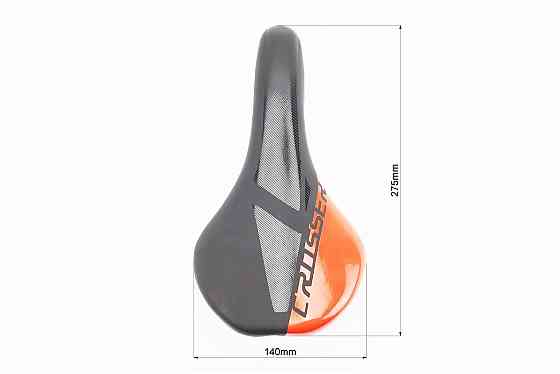 Сидіння MTB 275x130мм CIONLLI, чорно-червоне Київ