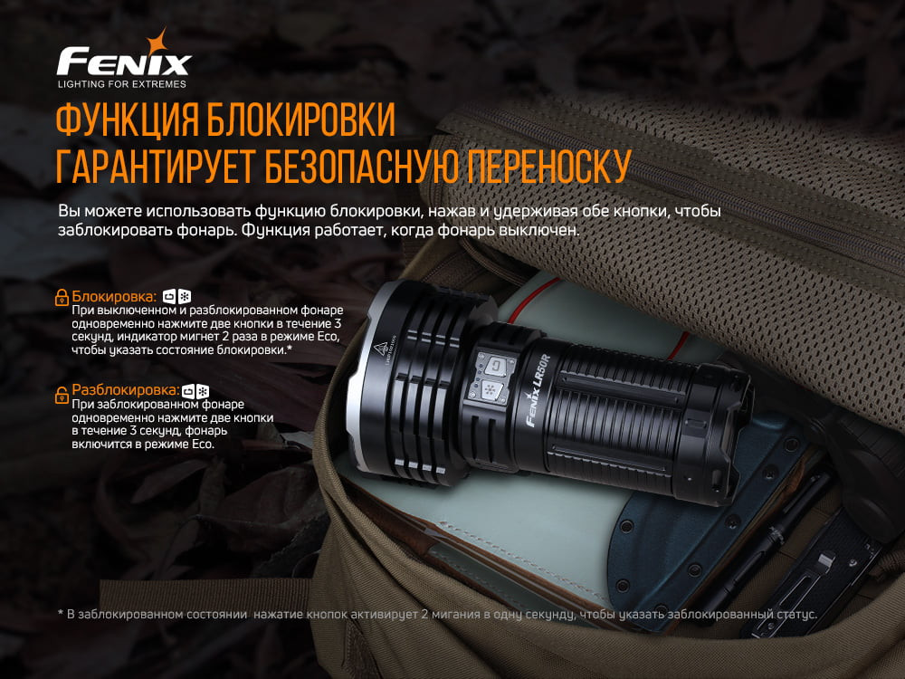 Ліхтар ручний Fenix LR50R Київ - фото 15