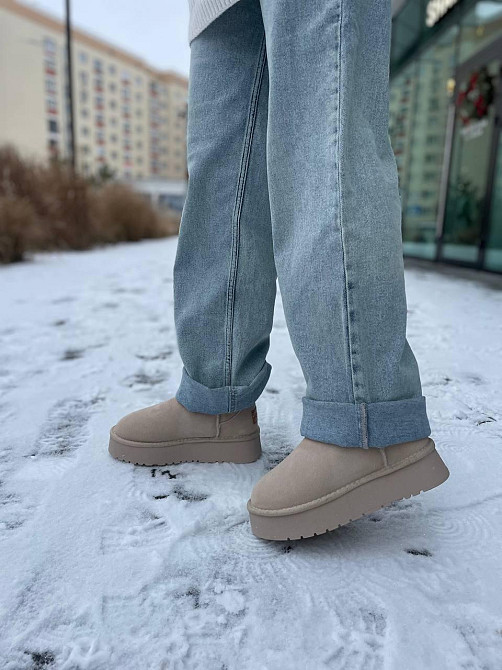 Hengji Угги жіночі HENGJI T38-3 бежеві (зима, замша натуральна) (5739) 37 Коломыя - изображение 9