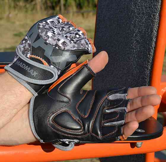 Рукавички для фітнесу MadMax MFG-831 Mti 83.1 Grey/Digital Camo S Кам'янське