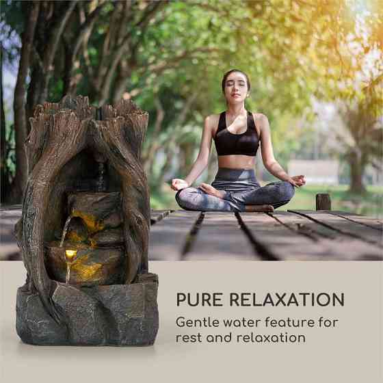 Солнечный фонтан Magic Tree 2,8 Вт, полирезина, батарея 5 ч, светодиоды имитация дерева (Германия, читать Ровно