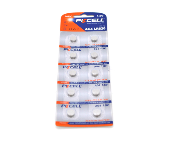 Батарейка лужної PKCEL 1.5V AG4, 10 штук у блістері ціна за блістер, Q Полтава - фото 1