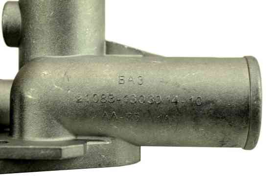 Тройник блока 2108, 2109, 21099, 2110 карб. выпускной (отводящий) головки Мукачево