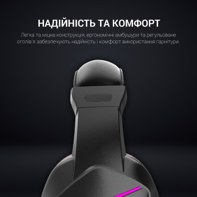 Навушники GamePro HS311 RGB Black/Red (HS311) Вінниця - фото 5