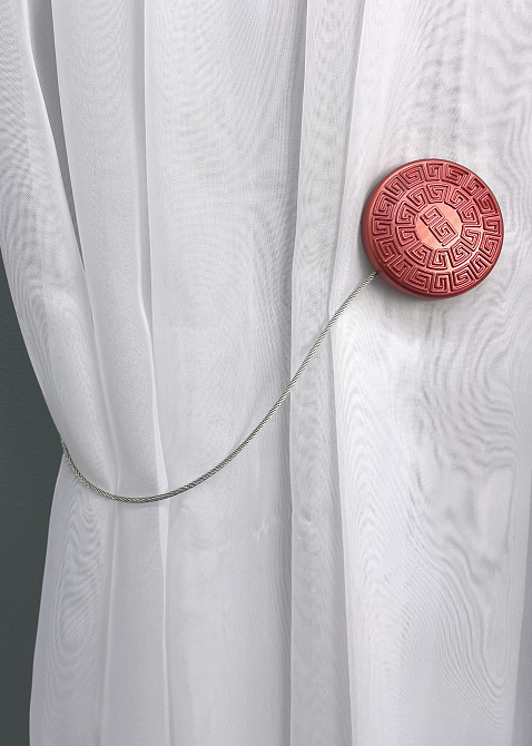 Магніти для штор і гардин Родос набір 2 шт Кораловий (81-126) Київ - фото 3