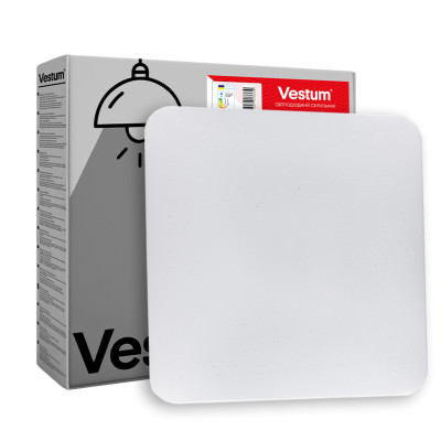 Світильник Vestum QUATRO матовий 20W 350*350*60мм 4000К 4срібло (VS-90053) Вінниця - фото 1
