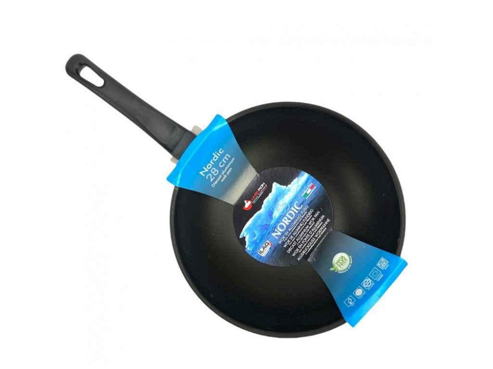 Сковорода 280мм с антипригарным покрытием NORDIC DIE CAST ALUMINUM. WOK алюминий. NW28-EE ТМ EURO GOLD Киев - изображение 1
