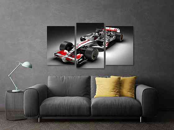 Модульная картина в гостиную / спальню  Спорт машина Art-647_3 Киев