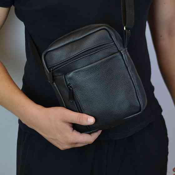 Сумка для документів зручна, Сумка-месенджер для роботи, Ділова сумка месенджер, Шкіряний месенджер LK-39 Львів