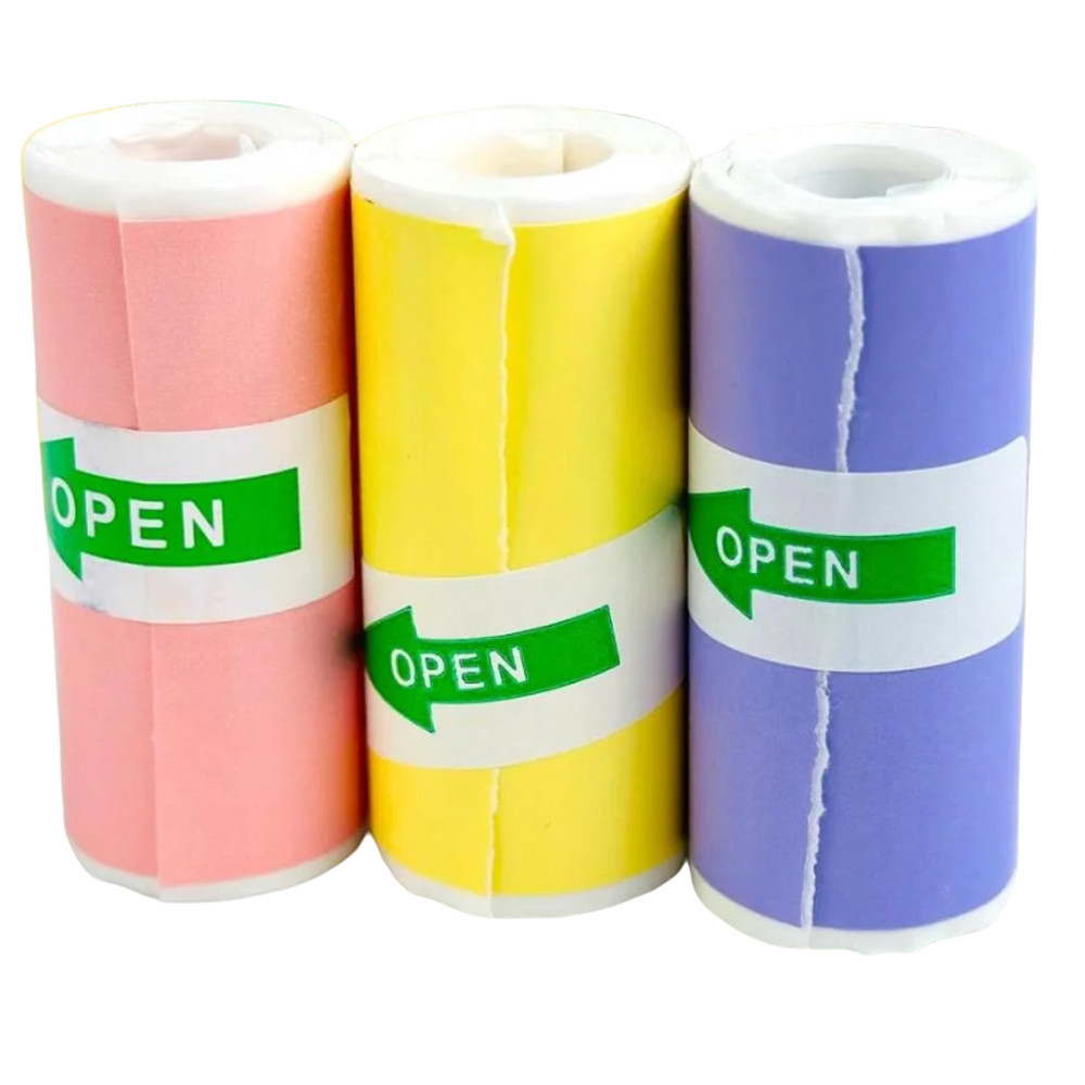 Самоклеючий термопапір для міні-принтера (57x25мм) 3 кольори SBR Київ - фото 8