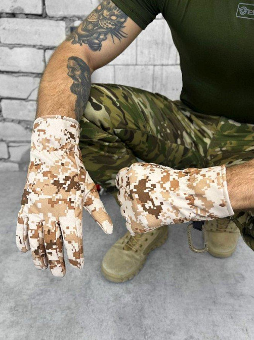 Зимові рукавички SOFSHELL light з карабіном ВТ6610 Одеса - фото 1