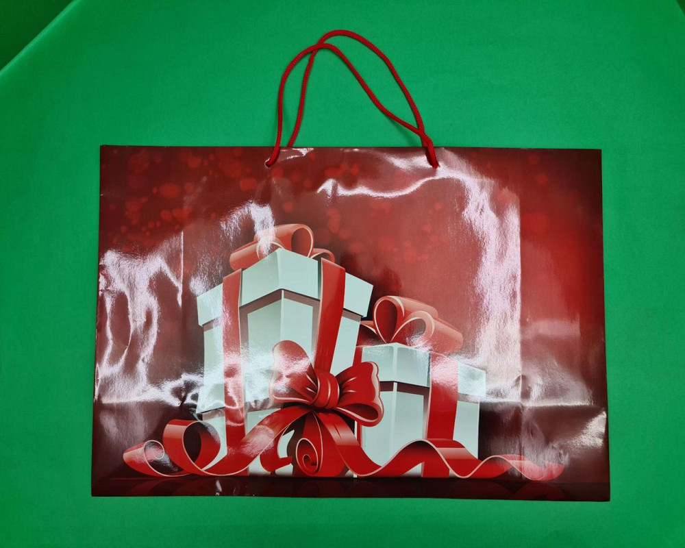 Паперовий пакет горизонтальний гігант 46*33*15 (артGG-036) (12 шт.) Харків - фото 3