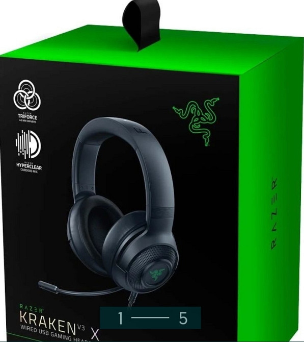 Гарнитура проводная игровая: Razer Kraken V3 X USB. Харьков - изображение 4