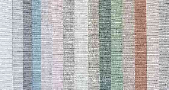 Шпалери вінілові на флізеліні AS creation Tempo метрові однотонні під тканину бавовна дрібна смужка салатові Київ