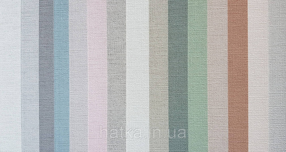 Обои виниловые на флизелине AS creation Tempo метровые однотонные под ткань хлопок мелкая полоска салатовые Киев - изображение 3